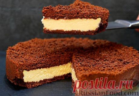 Рецепт: Шоколадный пирог с творожной начинкой на RussianFood.com