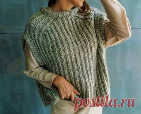 Стильные, красивые, уютные! Подборка вязаных жилетов и безрукавок для любого возраста (33 идеи) | Идеи рукоделия | Дзен