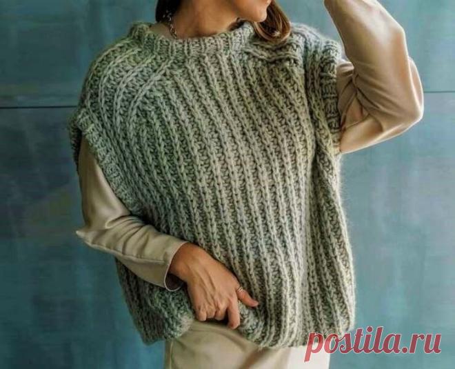 Стильные, красивые, уютные! Подборка вязаных жилетов и безрукавок для любого возраста (33 идеи) | Идеи рукоделия | Дзен