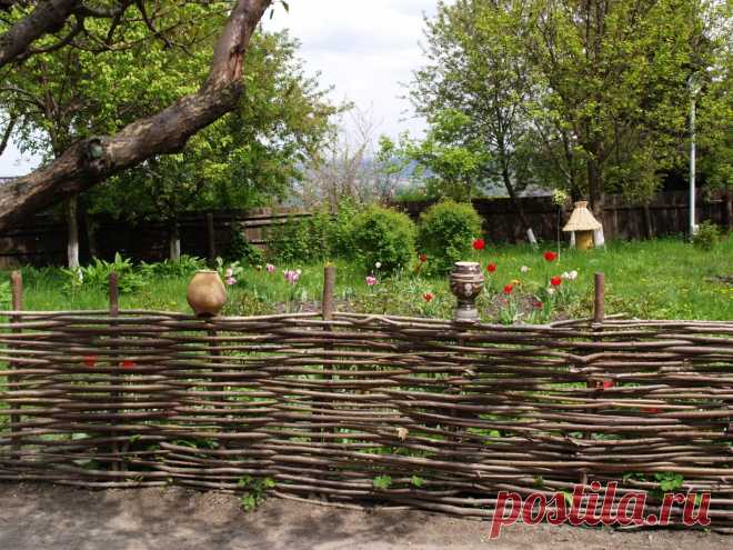Красивый плетень своими руками - Бабушкина дача