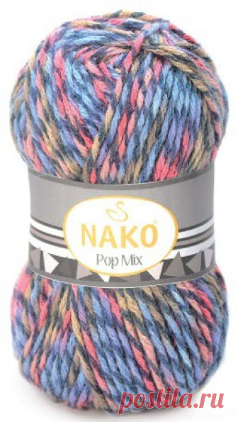 Пряжа Nako POP MIX 86637 гол/коралл меланж  — купить  в Екатеринбурге, интернет-магазин 