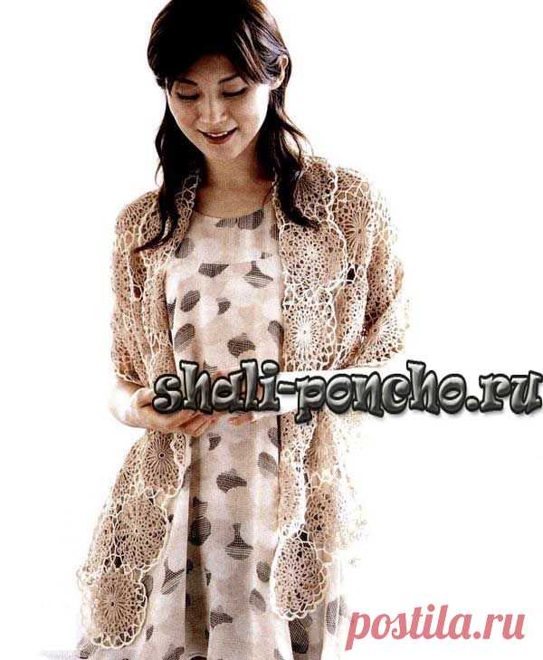 Палантин Ажурная нежность