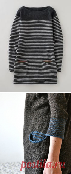 detail | Knit Creations | Pockets, Stripes and Pocket Detail