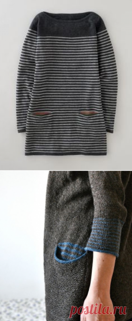 detail | Knit Creations | Pockets, Stripes and Pocket Detail