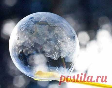 ​Замерзшие мыльные пузыри — Поделки с детьми