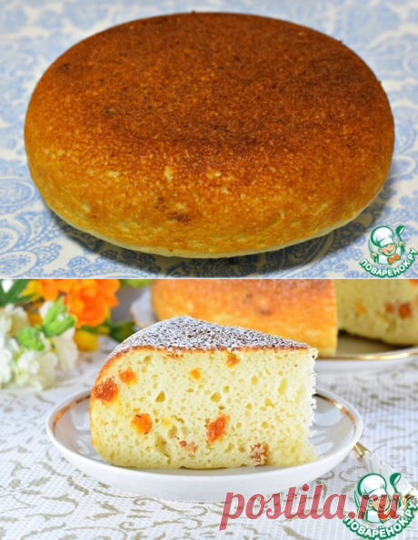Творожный манник с курагой