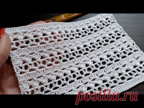 Самый простой УЗОР КРЮЧКОМ!!! легкое ВЯЗАНИЕ для новичков EASY Crochet for beginners