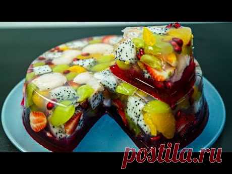 Agar Agar Cermin Buah | Puding Buah | Fruit Cake | MyDapur Panas