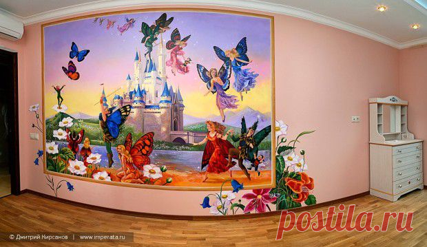 Феи в детской. Роспись стен | Pro Handmade