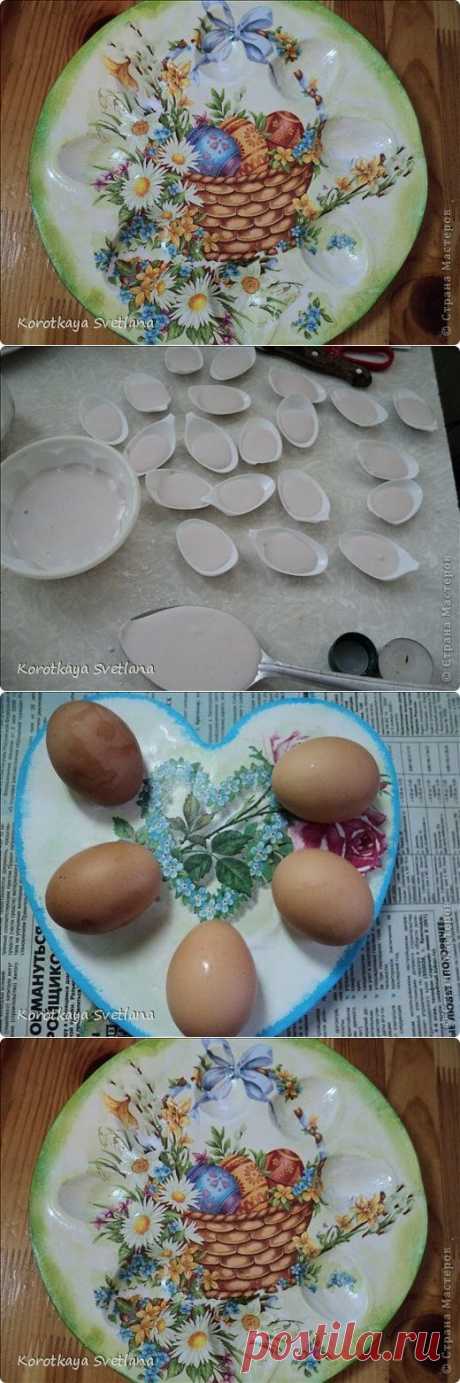 Пасхальная тарелка. Из гипса