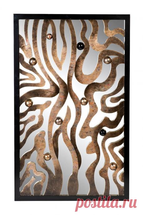 Панно зеркальное настенное 89х142 см состаренная бронза - купить за 52600 руб. в интернет-магазине DG-Home