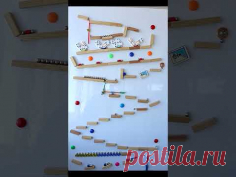 🌑 Цепная реакция Машина Голдберга Amazing Marble chain reaction Magnet Tricks #Shorts Игорь Белецкий