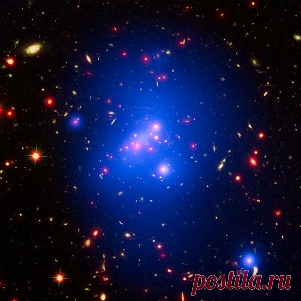 Огромное скопление галактик - структура ранней Вселенной | АСТРОновости