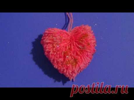 How to make a Heart Shaped Pom Pom