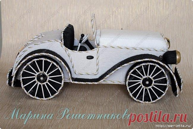 Ретро автомобиль из картона. Мастер-класс