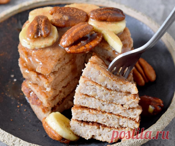 Овсяные панкейки с бананом