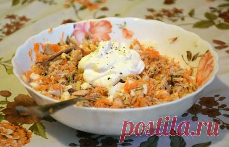 #58 Рецепт салата из скумбрии на похудении | Мужчина на правильном питании | Яндекс Дзен