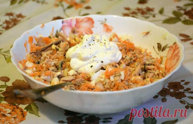 #58 Рецепт салата из скумбрии на похудении | Мужчина на правильном питании | Яндекс Дзен