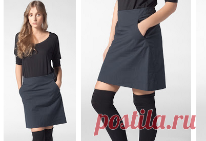 Юбка Marc O'Polo (прямая, боковые карманы с отрезным бочком)