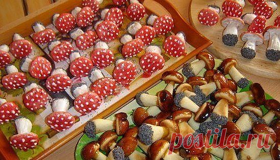 Печенье”Грибочки”.