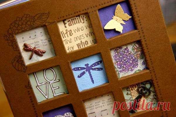 Делаем картонную обложку для альбома с окошками / Абсолютное здоровье