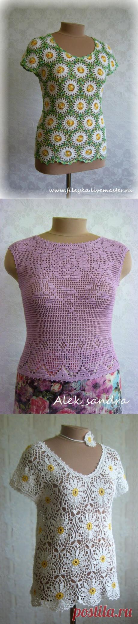 Кофточки филейки