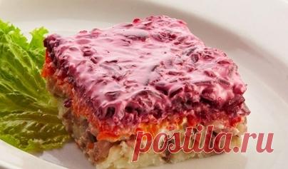 Салат «Король в гневе» Почему в гневе? Да потому что если дражайший супруг голоден, угощаем вкуснейшим, сытным салатиком из говядины и овощного ассорти.