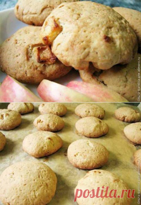 Простое и вкусное печенье с яблоками