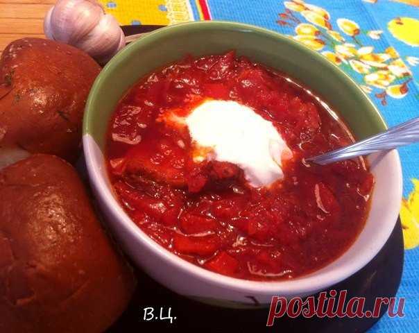 Наваристый борщ по книге «О вкусной и здоровой пище» 1977 г.