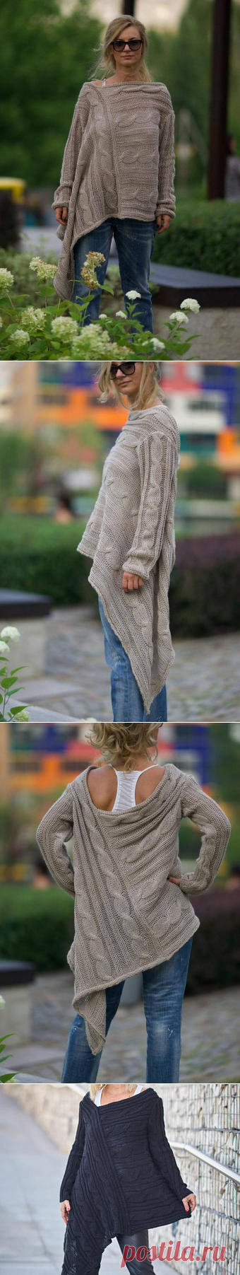 Loose Sweater Oversized Sweater Trendy Plus Size Clothing.Идеи.