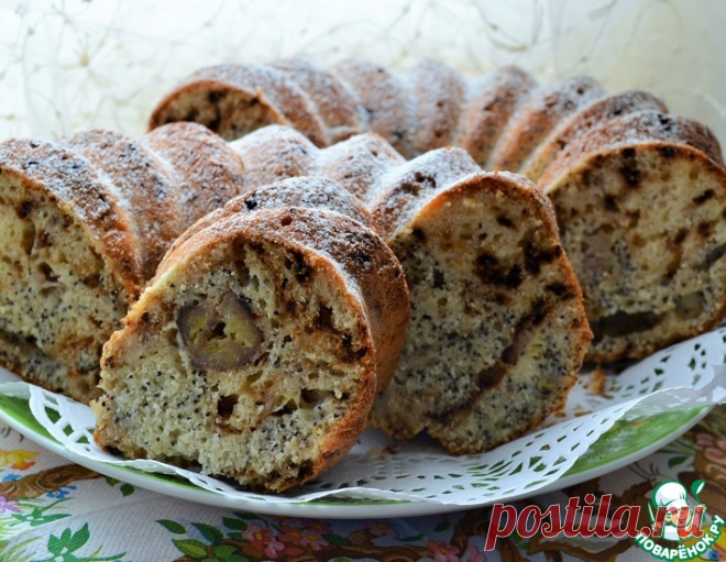 Кофейно-маковый кекс с бананами – кулинарный рецепт