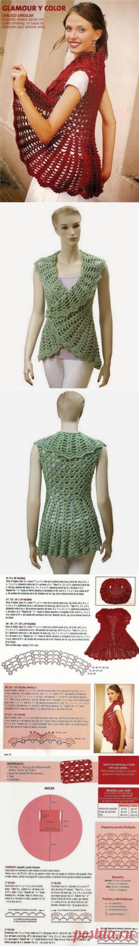 Irish crochet &amp;: Жилет