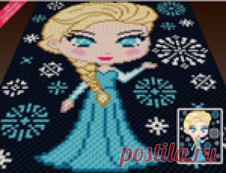 Покрывало Эльза (схема). Автор - Two Magic Pixels