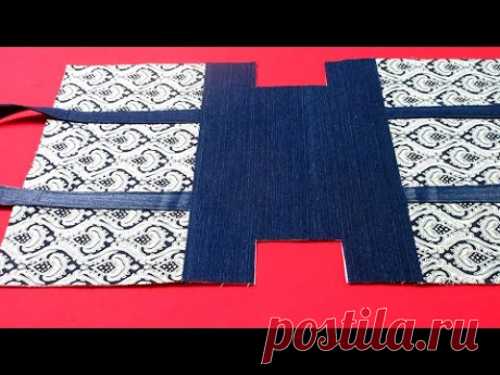 DIY오래된 원피스로 "명품백"을 만들어요!/지퍼 덮개 토트백/make a "luxury bag"/zippered tote bag