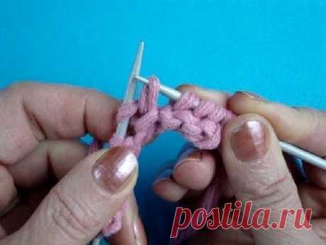 Лицевая петля - способы вязания спицами - Урок 26 Knitting lesson for beginners