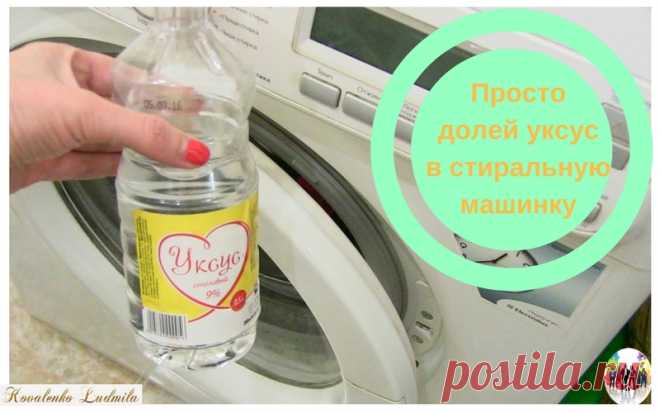Просто долей уксус в стиральную машинку — Ты. Интернет. Заработок.