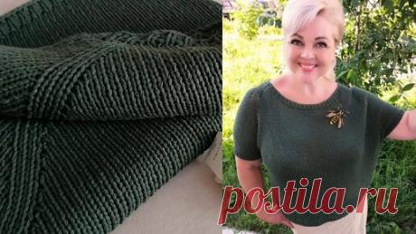 ПРОСТЕЙШИЙ ДЖЕМПЕР - футболка из шикарного ХЛОПКА | Татьяна Кильмяшкина | Дзен