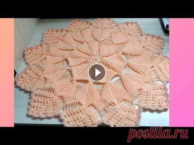 Салфетка "Алисия" в 3D/крючком/ Салфетка "Алисия" в 3D/крючком/...