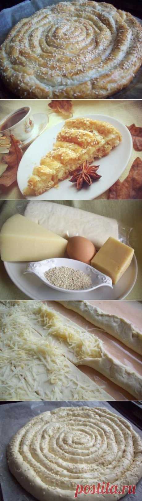 Слоеный пирог с сыром | Вкусный каприз.