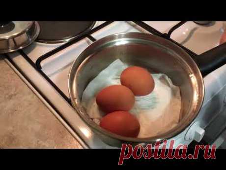 Как сварить яйца без воды