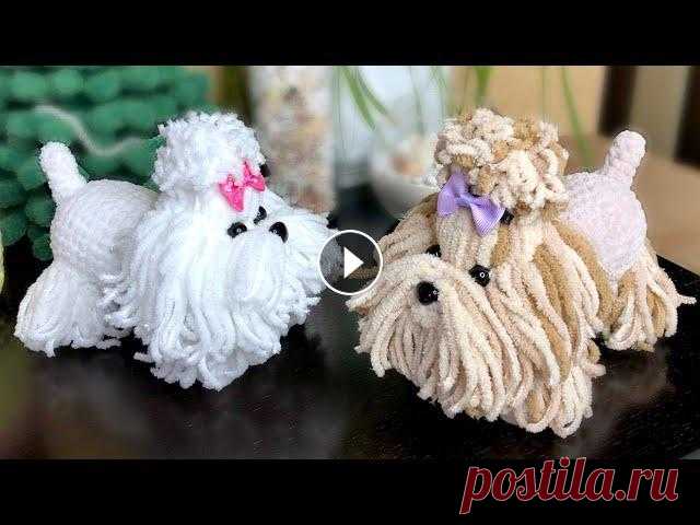 В этом видео я показываю, как можно связать крючком милую собачку крючком из плюшевой пряжи. Порода собачки похожа на йоркширского терьера или мальтий...