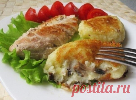 ​Картофельные зразы с грибами
