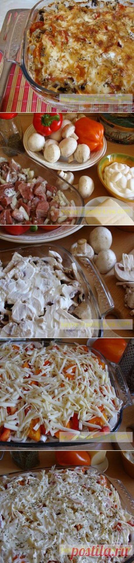 Мясо по-капитански - пошаговый рецепт с фотоКулинарные рецепты