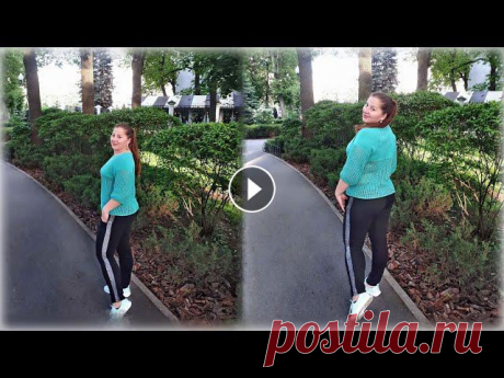 Потрясающий ???? летний джемпер спицами &quot;Ретро&quot; / Подробные расчеты реглан сверху Летний джемпер спицами под названием &quot;Ретро&quot; - это моя любовь этого лета.Пряжа: Gazzal «Baby Cotton / Беби котон»Спицы: №4Размер...