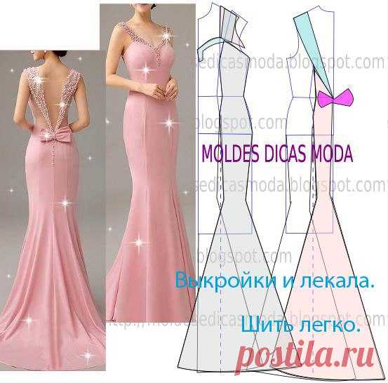 Модели и выкройки вечерних платьев