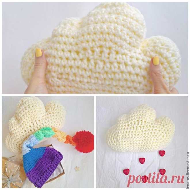 Вяжем подушку «Облачко» для детской