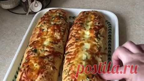 Багет с чесноком и с сыром