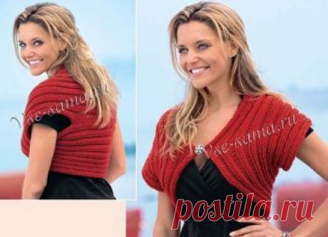 Трендовое болеро - Болеро спицами