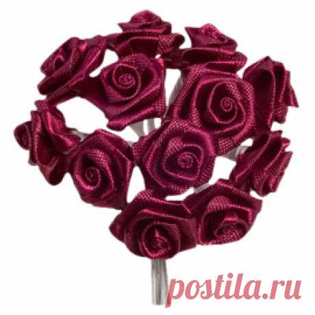 Розочки из лент своими руками - мастер-класс для начинающих