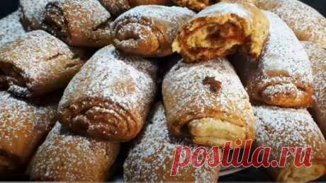 Домашняя Кулинария | Трубочки с Начинкой Простой Быстрый и Удобный Рецепт Мягкие Печенье к чаю